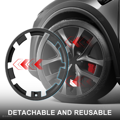 EVBASE Model Y Juniper Performance Wheel Rim Protector 21 Inch Rimcase Curb Rash Protection for Tesla 4PCS