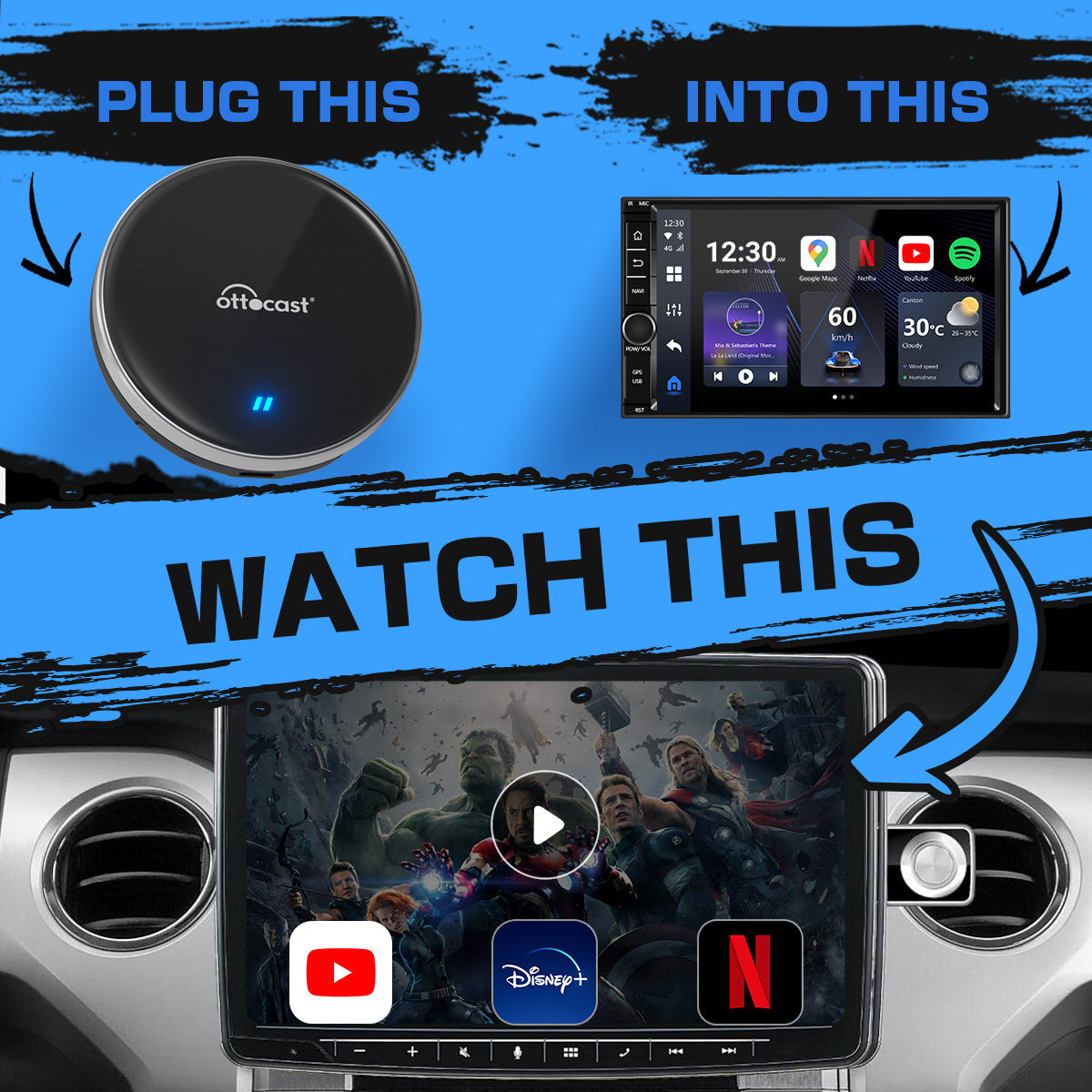 Ottocast OttoAibox P3 Lite CarPlay AI Box