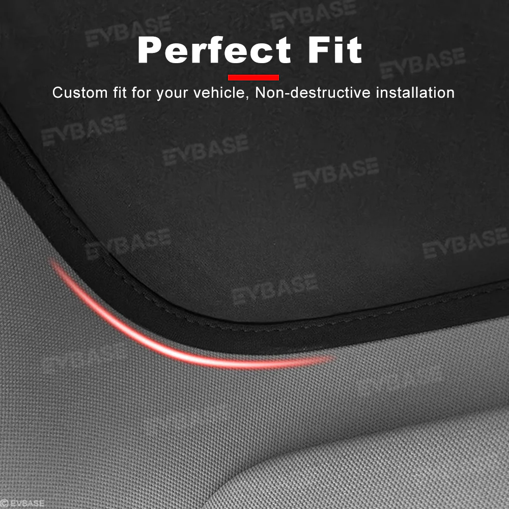 EVBASE Glass Roof Sunshade for Rivian R2 Ice Crystal Sunroof Shade Foldable Heat Reflective Sun Visor