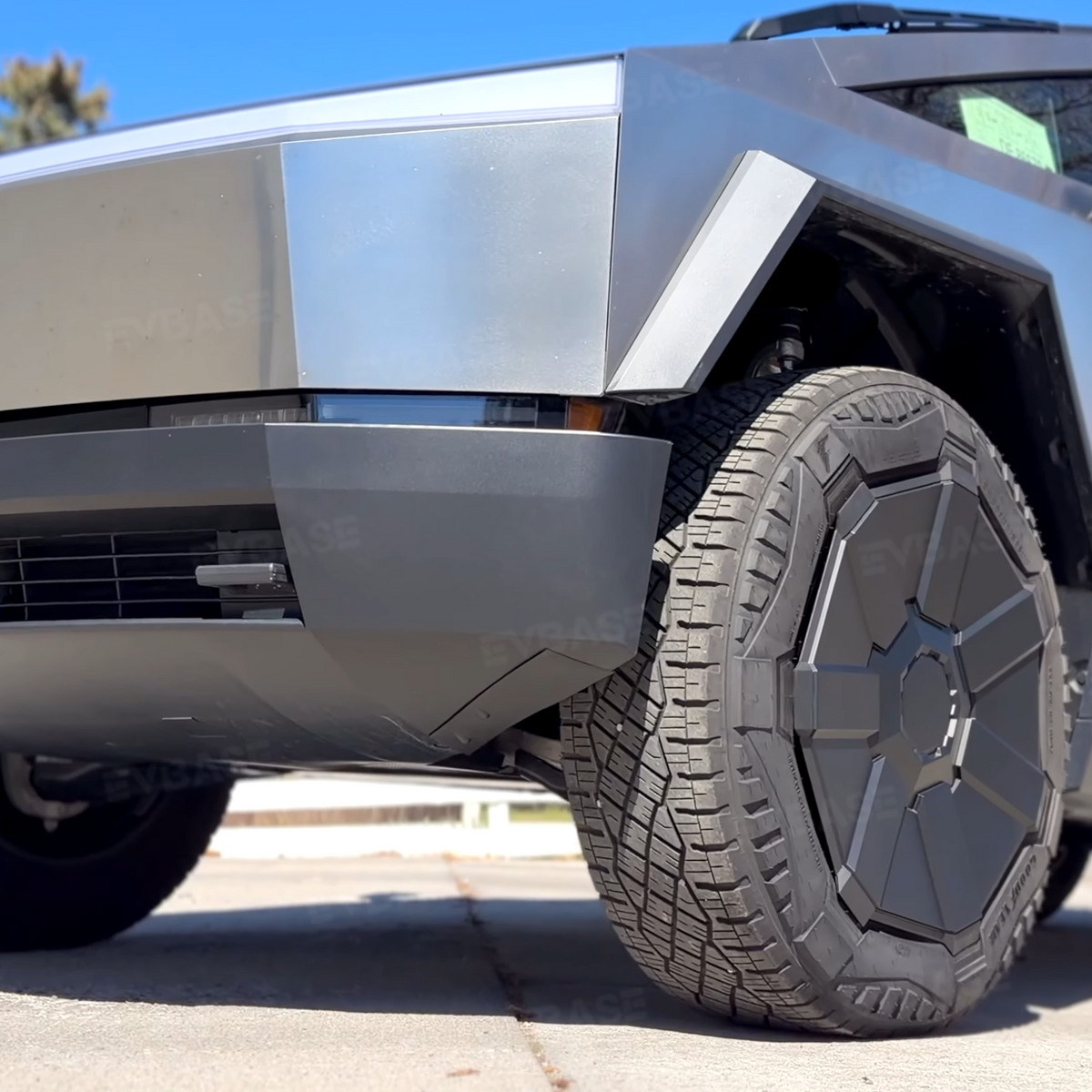 EVBASE Cybertruck Wheel Fairing Delete Covers Off-Road Protection Mud Flaps No Drilling Splash Guards