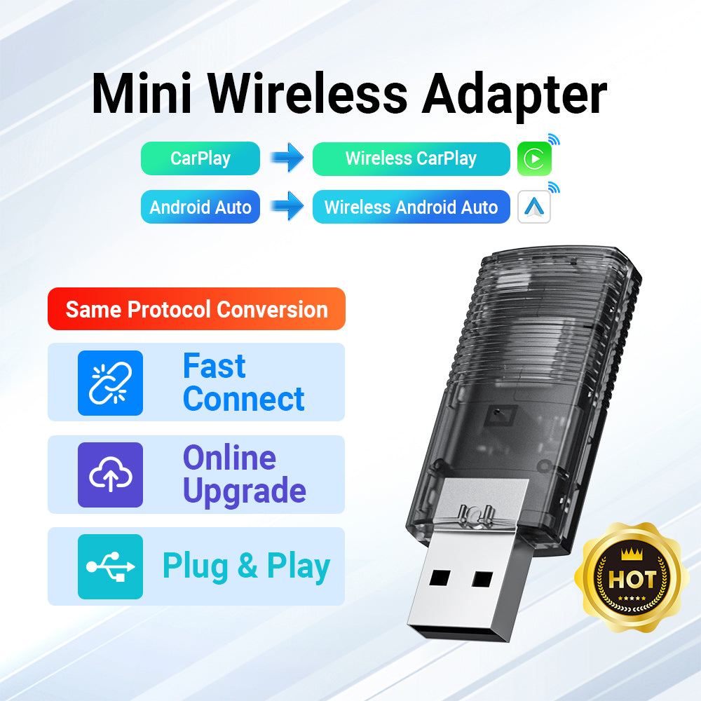 Ottocast 2-in-1 Mini Wireless CarPlay/Android Auto Adapter