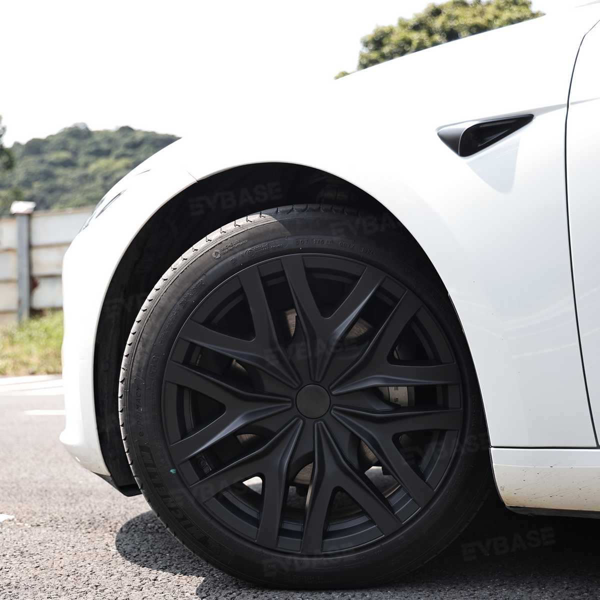 EVBASE Model 3 Highland Wheel Covers 18" Photon Wheels Hubcaps Inspired By Model Y Performance