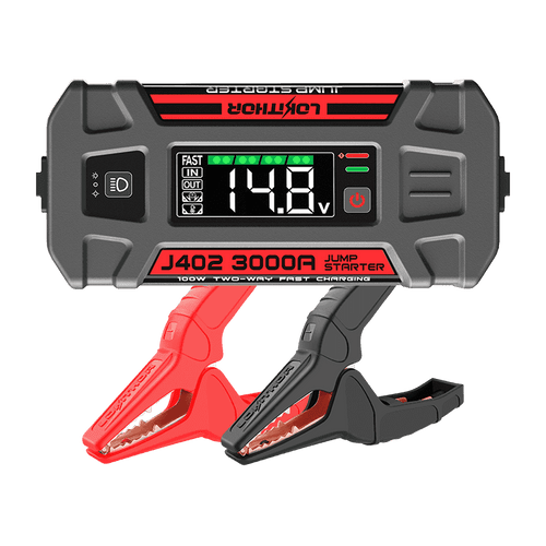 LOKITHOR J402 Portable Jump Starter 3000A Peak with ConnectMax Tech for 9.0L Gas/7.0L Diesel