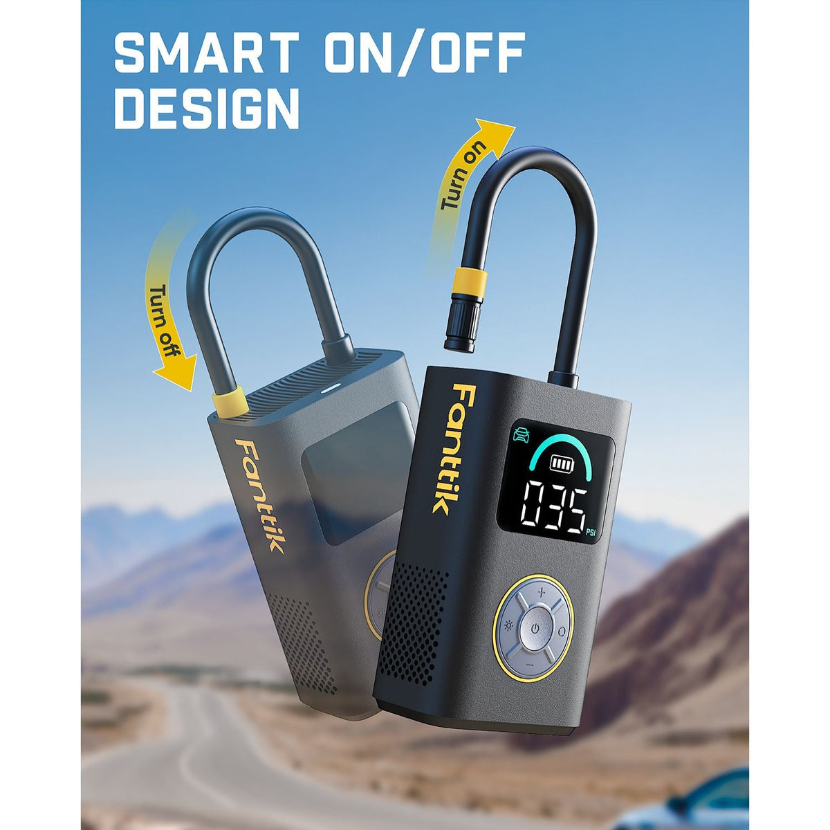 Fanttik X10 Pro 150PSI Portable Tire Inflator - image 2