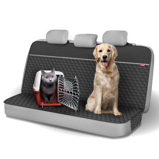 Motor Trend Dog Car Seat Cover for Back Seat - Waterproof Non-Slip Scratch-Resistant Back Seat Pet Cover for Dogs - Universal Fit Dog Accessories