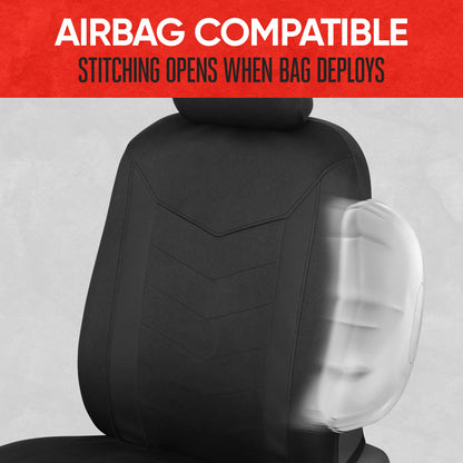 MotorTrend 2-Pack SpillGuard Water-Proof Neoprene Front Seat Covers