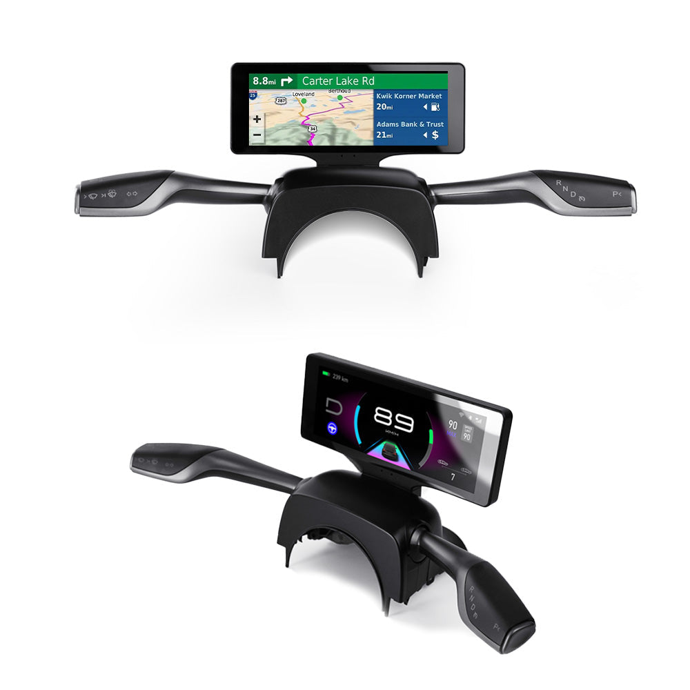Yeslak Gear Shift Stalk Screen CarPlay/Hicar Dashboard Display for Tesla Model 3/Model Y Juniper