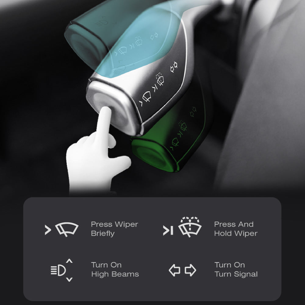 Yeslak Gear Shift Stalk Screen CarPlay/Hicar Dashboard Display for Tesla Model 3/Model Y Juniper