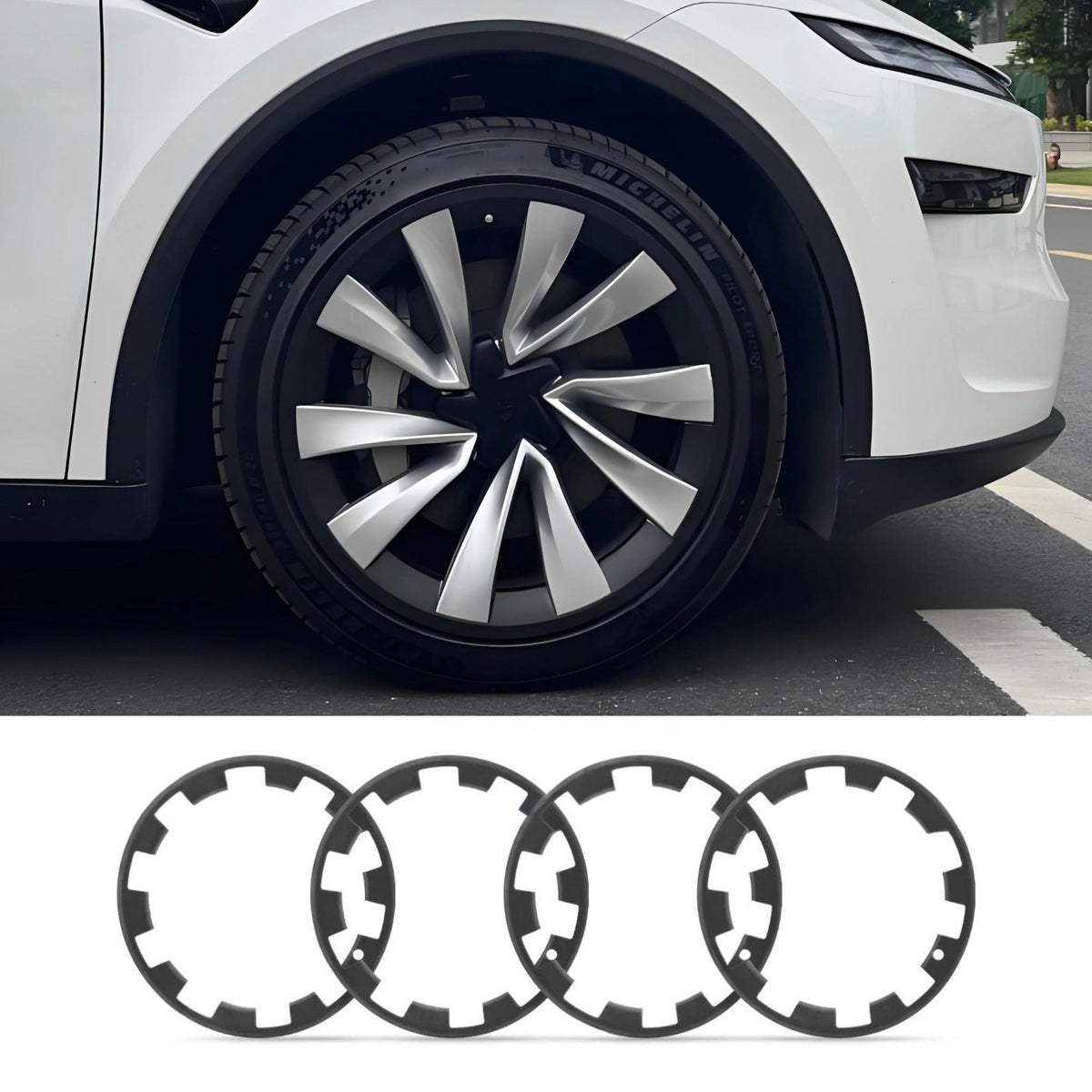 TESERY 20″ Wheel Rim Protectors for Model Y Juniper (4PCS)