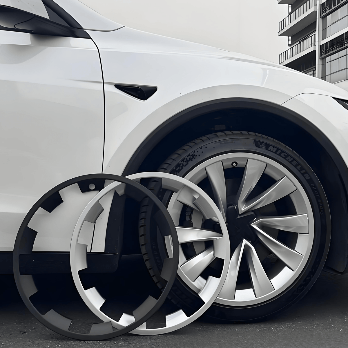 TESERY 20″ Wheel Rim Protectors for Model Y Juniper (4PCS)