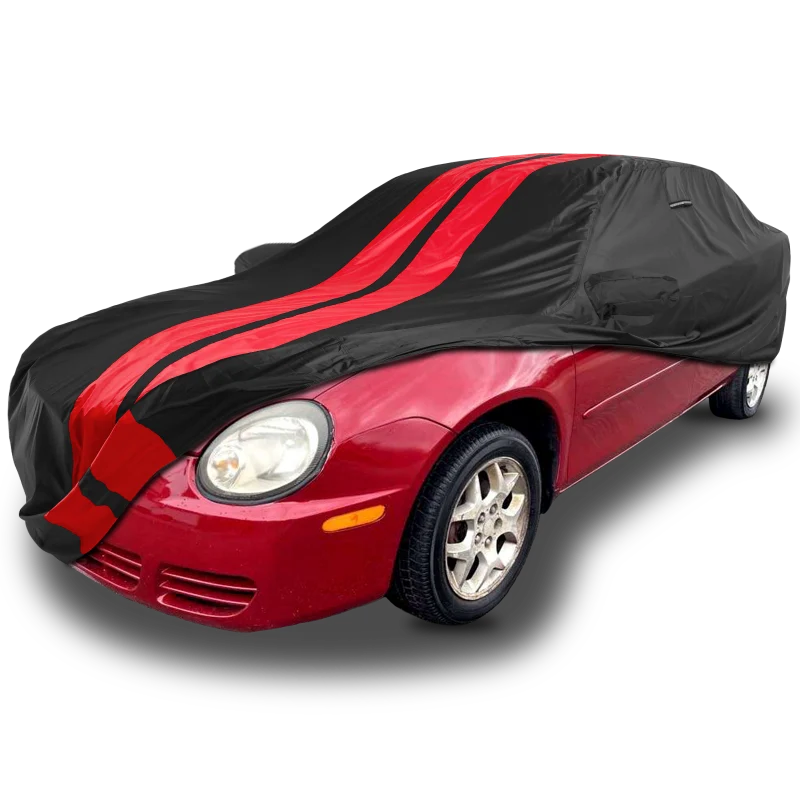 iCarCover Dodge Neon Black Red Pro Series Car Cover