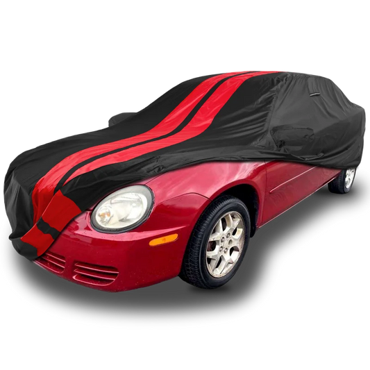 iCarCover Dodge Neon Black Red Pro Series Car Cover