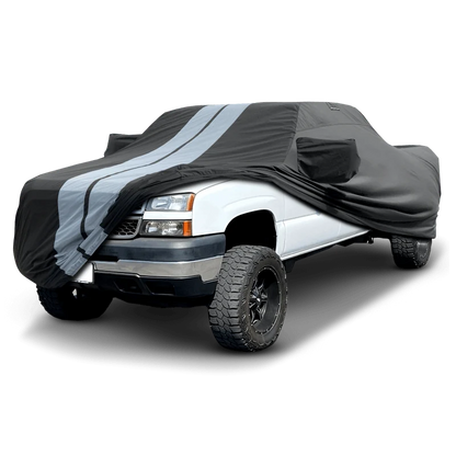 iCarCover Chevrolet Silverado 1500HD 2001-2006 Black Gray Pro Series Truck Cover