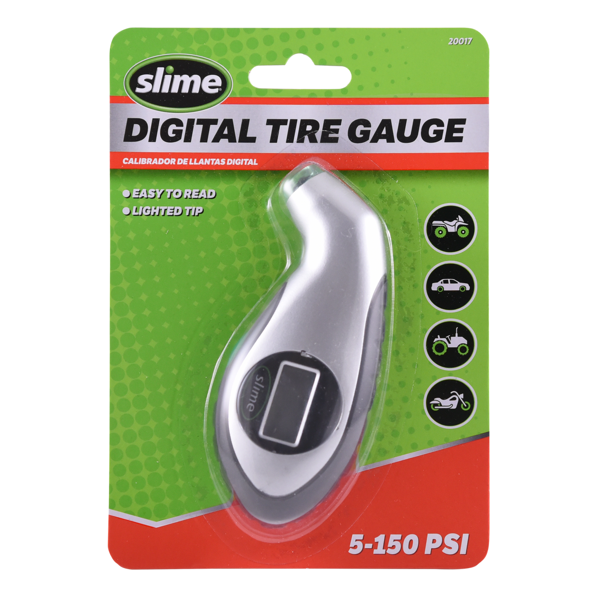 Slime Digital Tire Gauge (5-150 psi)