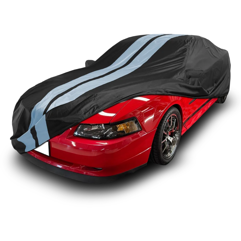iCarCover Ford Mustang Black Gray Pro Series Car Cover