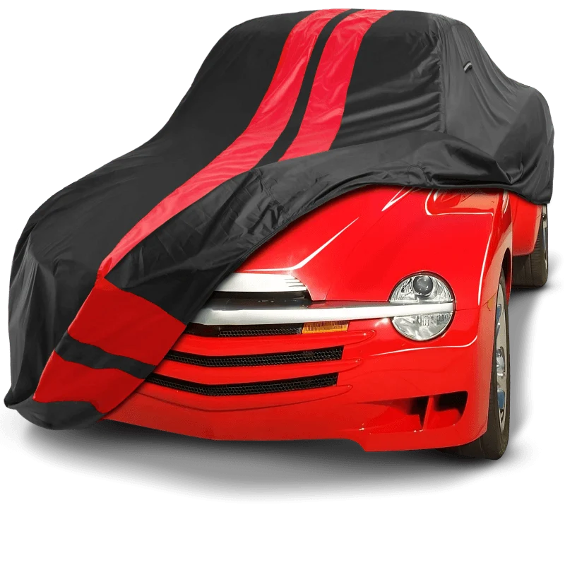 iCarCover Chevrolet SSR 2003-2006 Black Red Pro Series Car Cover