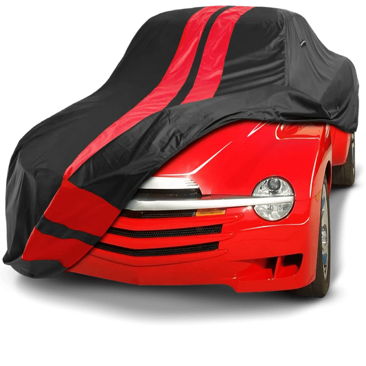 iCarCover Chevrolet SSR 2003-2006 Black Red Pro Series Car Cover