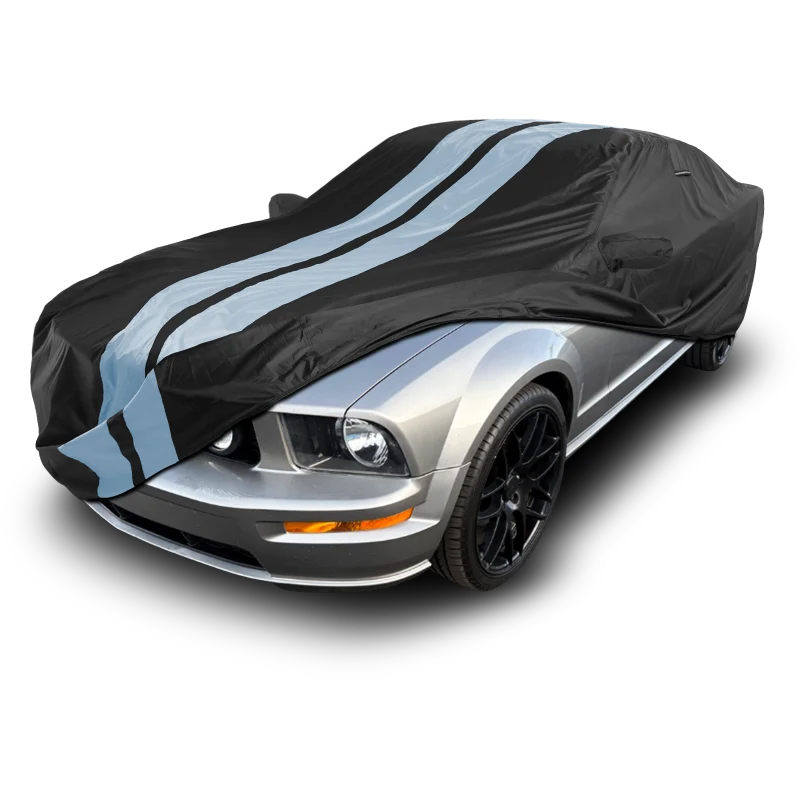 iCarCover Ford Mustang Black Gray Pro Series Car Cover