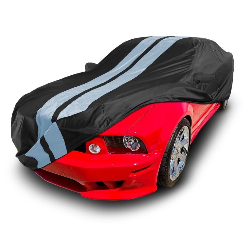 iCarCover Ford Mustang Black Gray Pro Series Car Cover