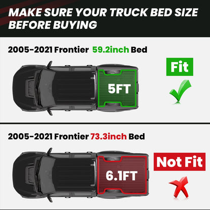 LASFIT Fit for 2005-2021 Nissan Frontier Truck Bed Mat