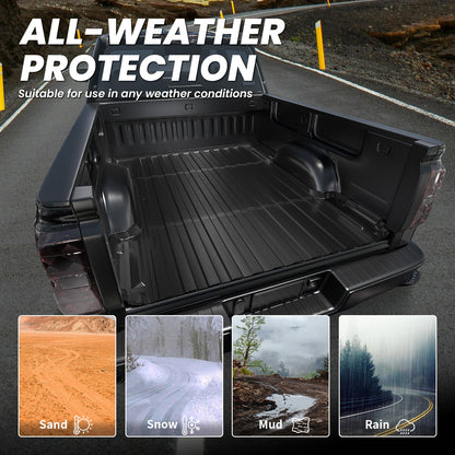 LASFIT Fit for 2007-2018 Chevrolet Silverado 1500 Heavy Duty 5.8FT or 6.5FT Bed Mat, Not Fit 2007 Classic Body Style