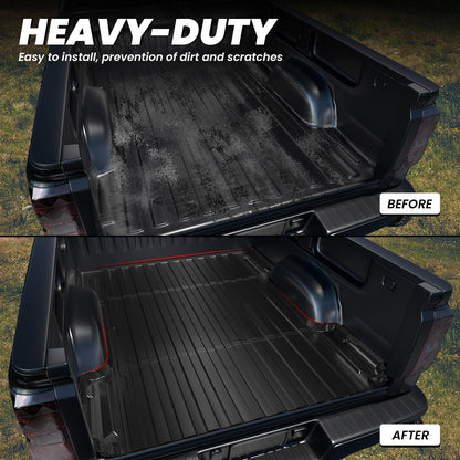 LASFIT Fit for 2007-2018 Chevrolet Silverado 1500 Heavy Duty 5.8FT or 6.5FT Bed Mat, Not Fit 2007 Classic Body Style