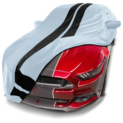 iCarCover Ford Mustang Shelby Gray Black Pro Series Car Cover