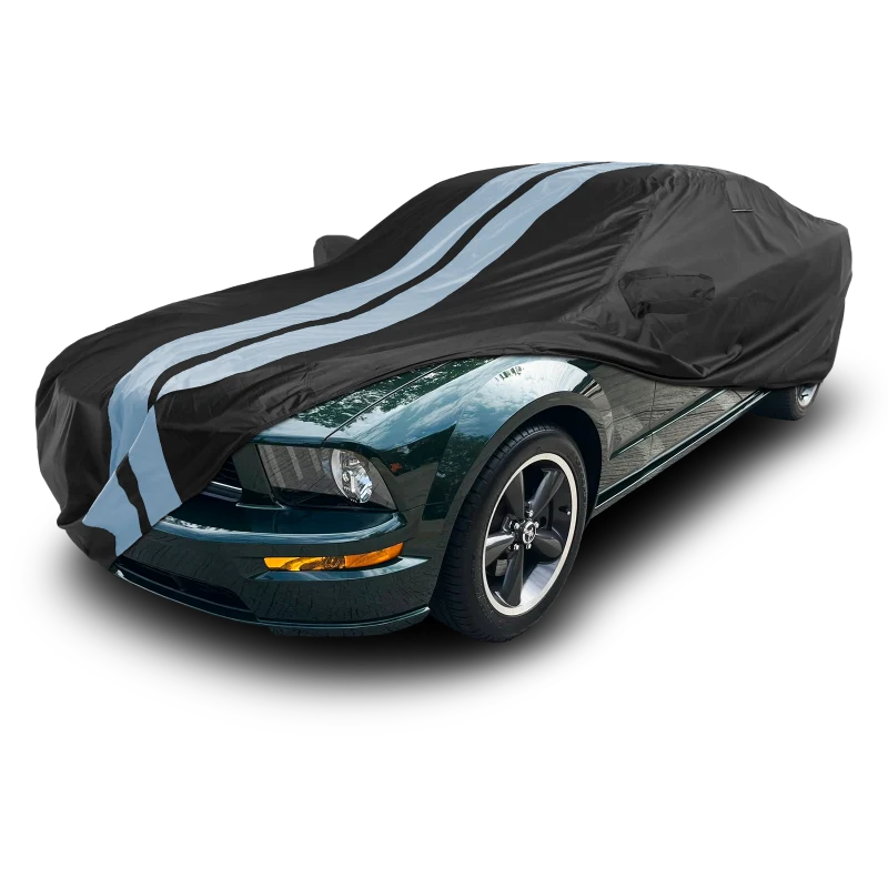 iCarCover Ford Mustang Black Gray Pro Series Car Cover