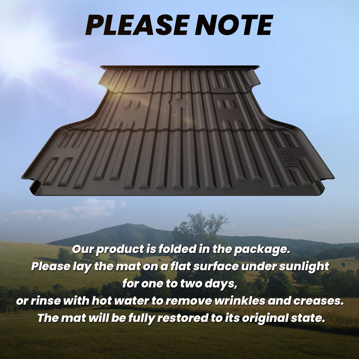 LASFIT Fit for 2009-2016 Ford F-250 F-350 F-450 6.75FT(81") Heavy Duty Truck Bed Mat, Not Fit Drop-in liners