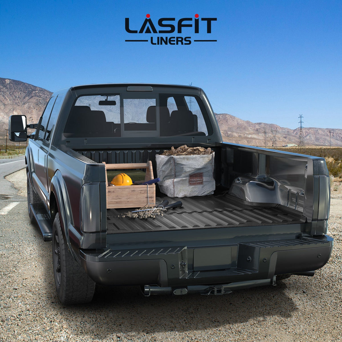 LASFIT Fit for 2009-2016 Ford F-250 F-350 F-450 6.75FT(81") Heavy Duty Truck Bed Mat, Not Fit Drop-in liners
