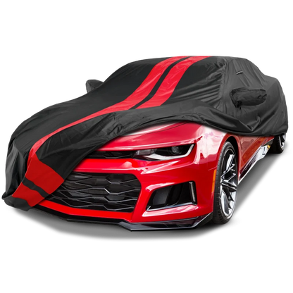 iCarCover Chevrolet Camaro Black Red Pro Series Car Cover