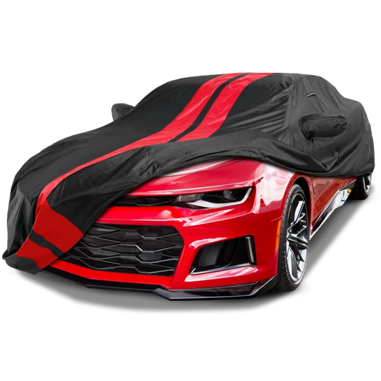 iCarCover Chevrolet Camaro Black Red Pro Series Car Cover