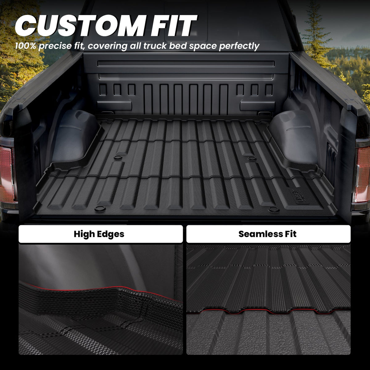 LASFIT Fit for 2021-2023 Ford F-150 & F-150 Lightning Truck Bed Mat or Tailgate Mat, Not Fit Drop-in Liners