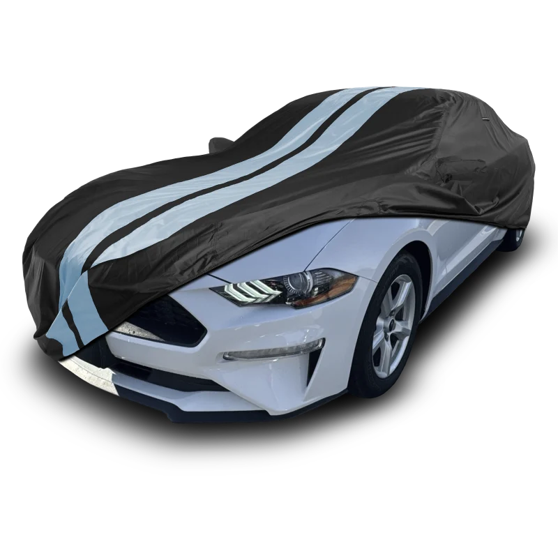 iCarCover Ford Mustang Black Gray Pro Series Car Cover
