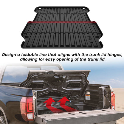 LASFIT Fit for 2017-2026 Honda Ridgeline Truck Bed Mat or Tailgate Mat, Not Fit Drop-in liners