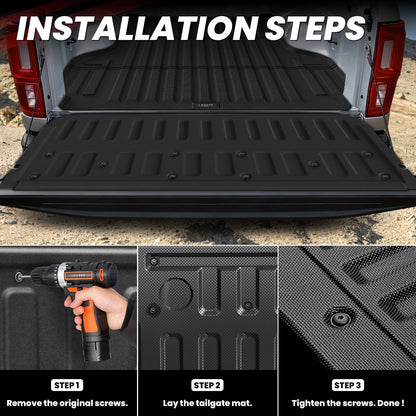 LASFIT Fit for 2019-2023 Ford Ranger Custom Bed Mat or Tailgate Mat, Not Fit Drop-in liners