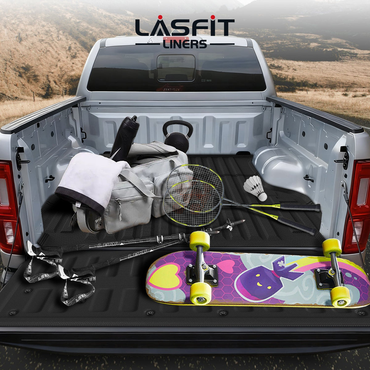 LASFIT Fit for 2019-2023 Ford Ranger Custom Bed Mat or Tailgate Mat, Not Fit Drop-in liners