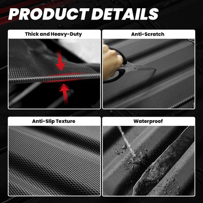 LASFIT Fit for 2019-2027 Ram 1500 Truck Bed Mat, Not Fit Drop-in liners