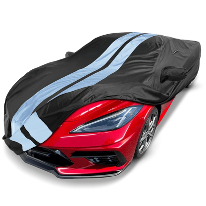 iCarCover Chevrolet Corvette Black Gray Pro Series Car Cover