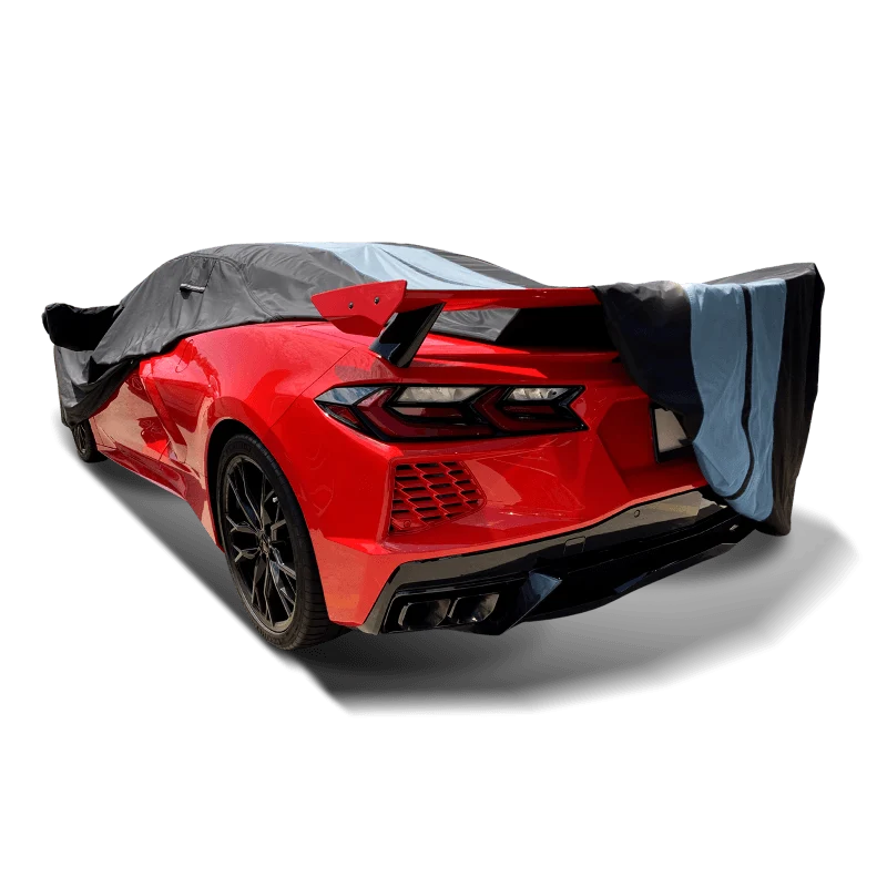 iCarCover Chevrolet Corvette Black Gray Pro Series Car Cover