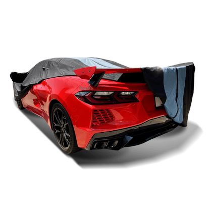 iCarCover Chevrolet Corvette Black Gray Pro Series Car Cover