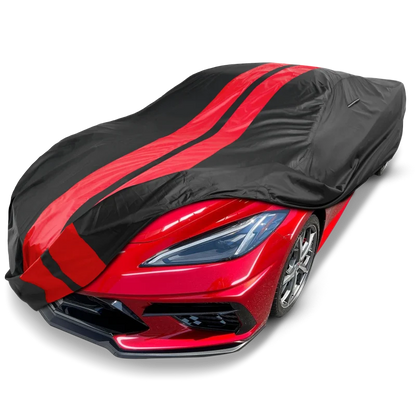 iCarCover Chevrolet Corvette Black Red Pro Series Car Cover