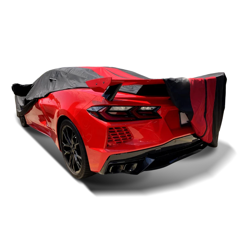 iCarCover Chevrolet Corvette Black Red Pro Series Car Cover