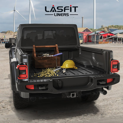 LASFIT Fit for 2020-2026 Jeep Gladiator 5FT Truck Bed Mat or Tailgate Mat