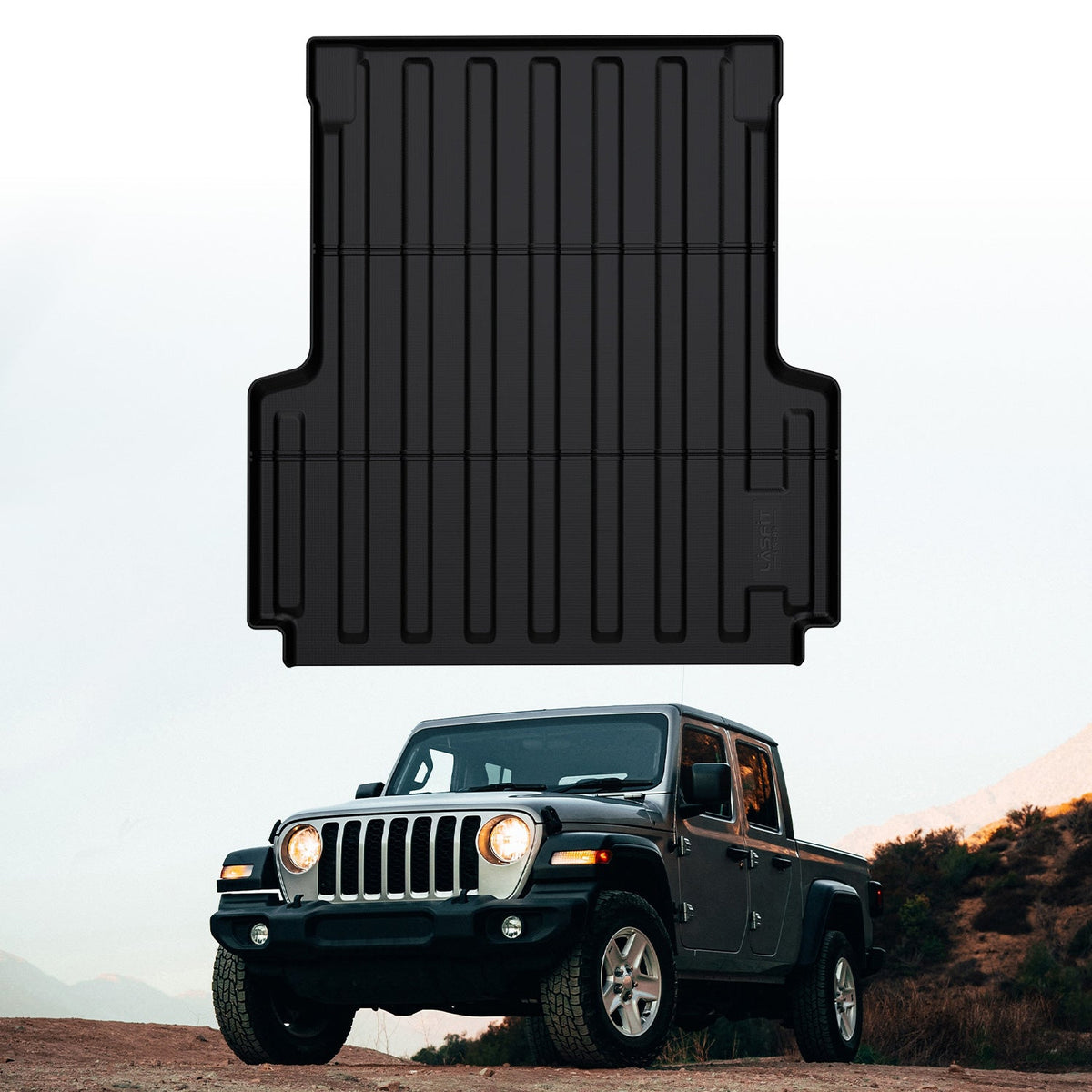 LASFIT Fit for 2020-2026 Jeep Gladiator 5FT Truck Bed Mat or Tailgate Mat