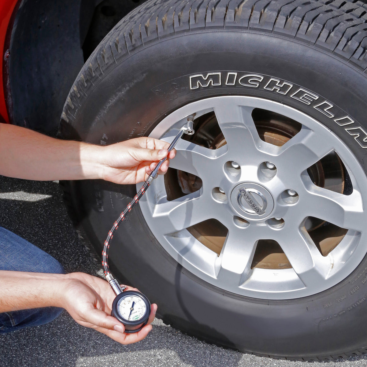 Slime Dual Head Dial Tire Gauge (10-160 psi)