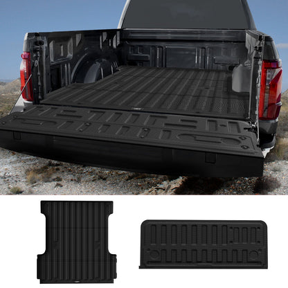 LASFIT Fit for 2021-2023 Ford F-150 & F-150 Lightning Truck Bed Mat or Tailgate Mat, Not Fit Drop-in Liners
