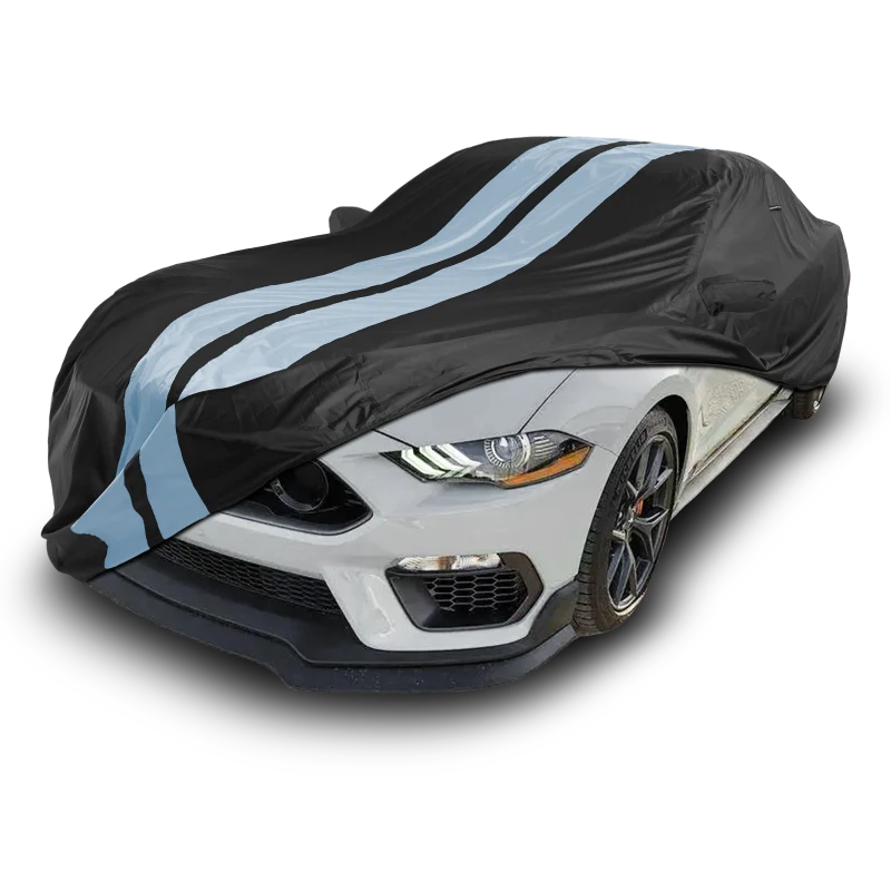 iCarCover Ford Mustang Black Gray Pro Series Car Cover