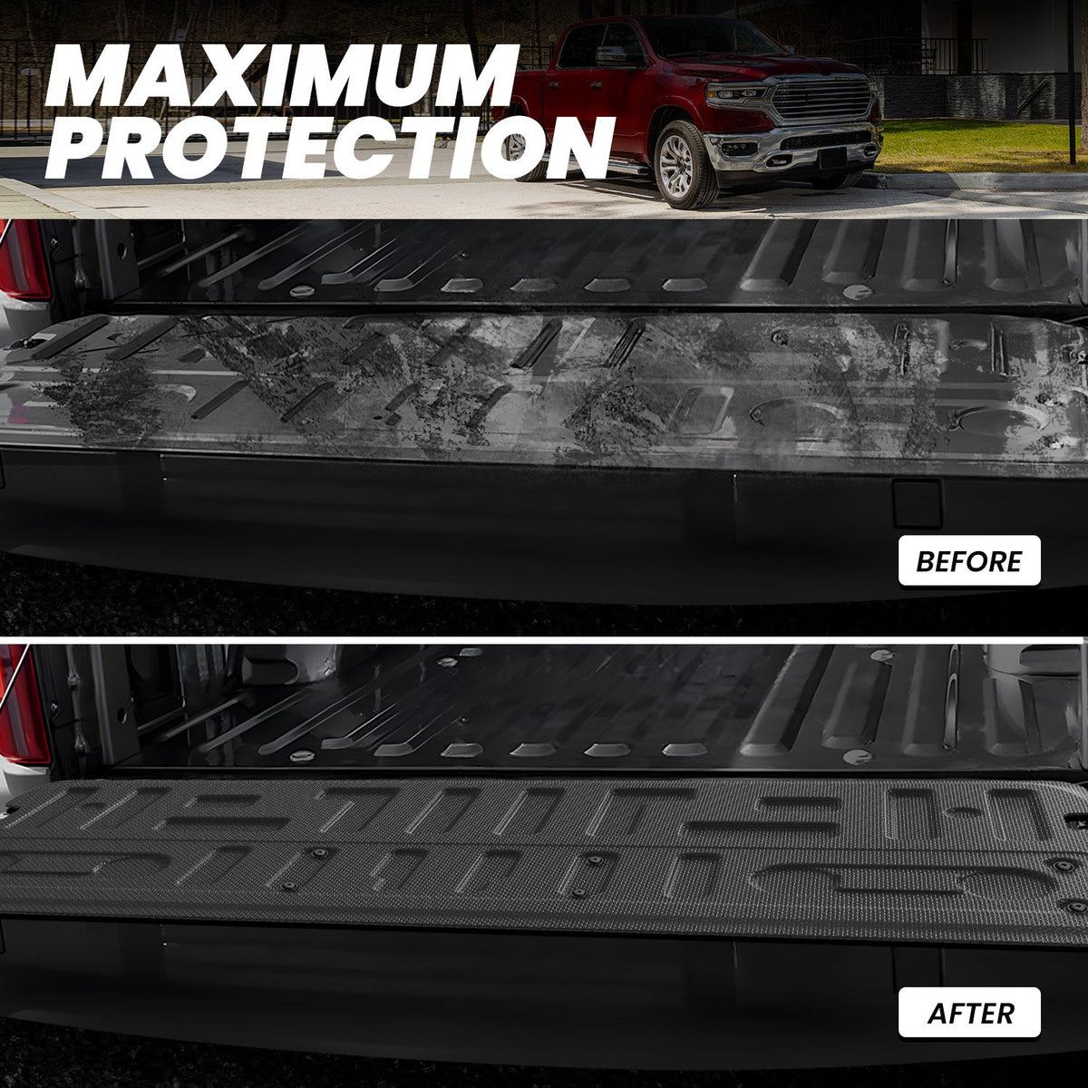 LASFIT Fit for 2021-2027 Ford F-150 & 2022-2026 Ford F-150 Lightning Tailgate Cover