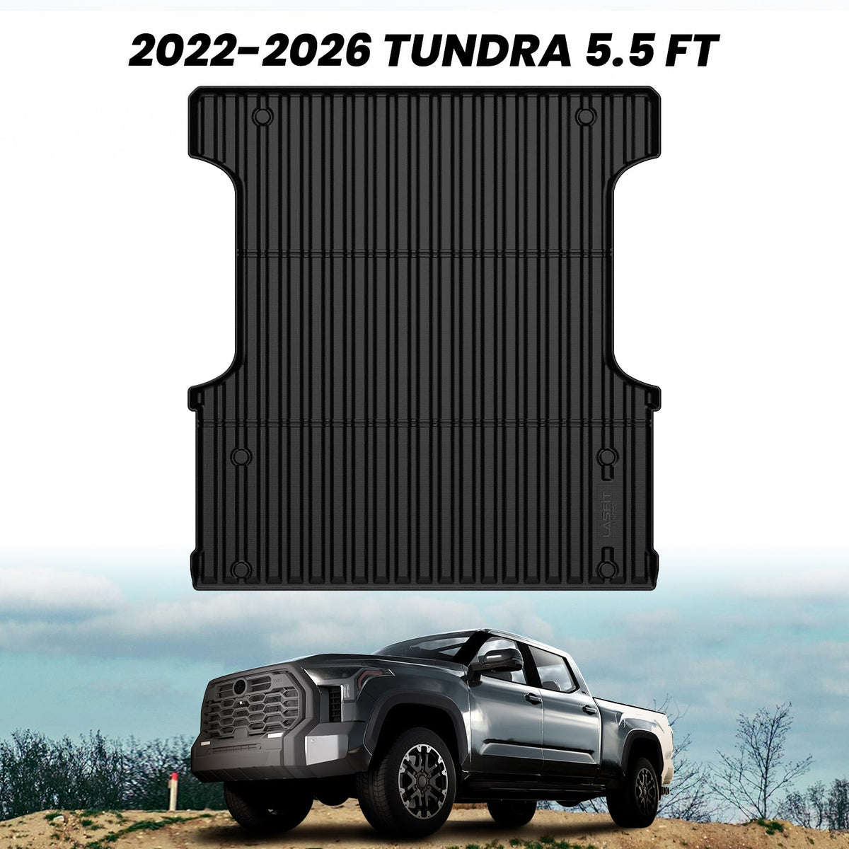 LASFIT Fit for 2022-2026 Toyota Tundra Heavy Duty Custom Bed Mat or Tailgate Mat